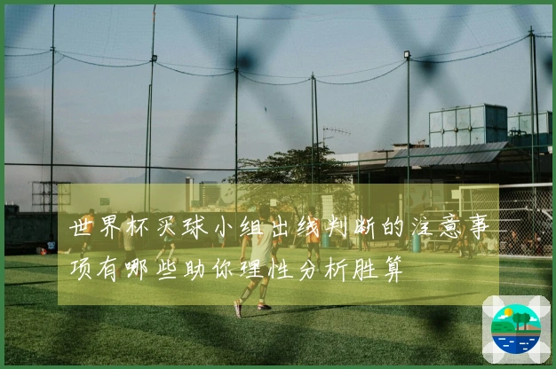 世界杯买球小组出线判断的注意事项有哪些助你理性分析胜算
